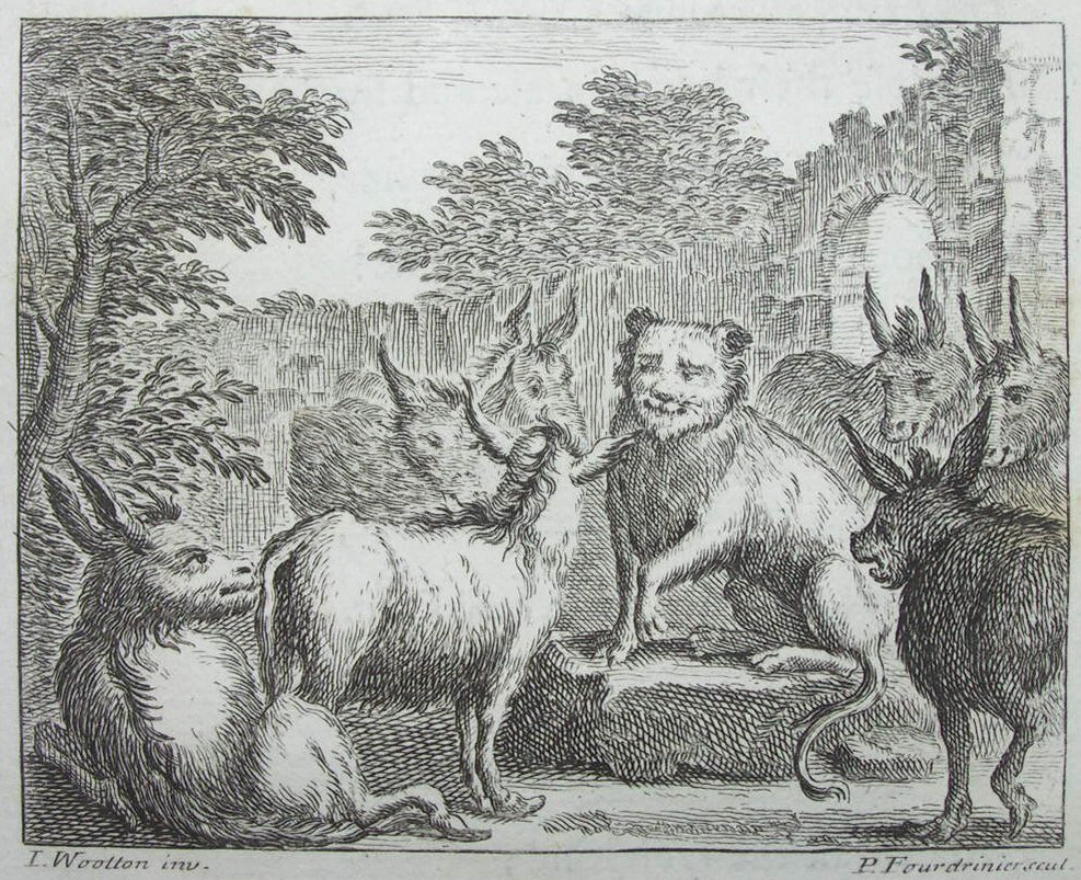 Print - The Lyon and the Cub - Fourdrinier